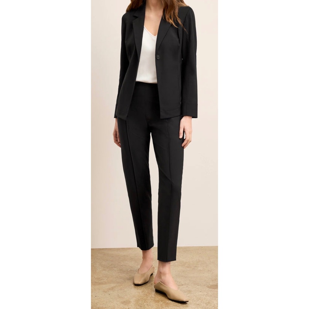 MM LaFleur Black Colby 2.0 Travel Pant Origami Suiting Trousers Size 6 NEW